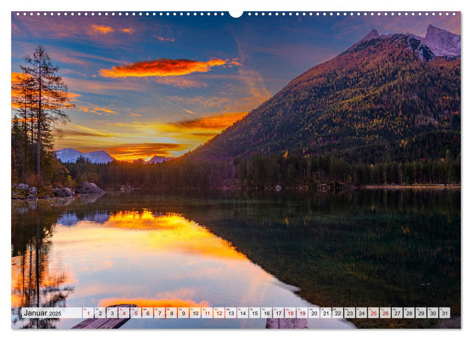 Bayerische Seenlandschaften - Natur im Einklang mit Freizeit und Kultur (CALVENDO Wandkalender 2025)