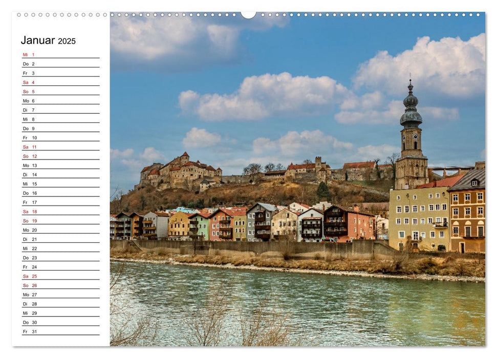 Burghausen an der Salzach (CALVENDO Premium Wandkalender 2025)