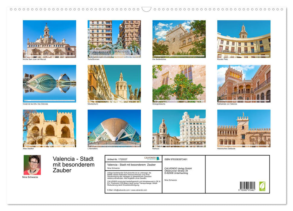 Valencia - Stadt mit besonderem Zauber (CALVENDO Wandkalender 2025)