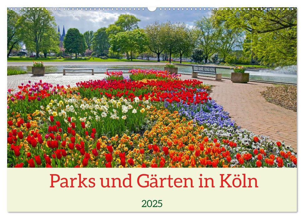 Parks und Gärten in Köln (CALVENDO Wandkalender 2025)