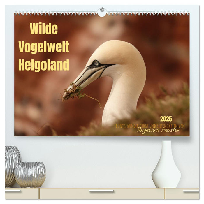 Wilde Vogelwelt Helgoland (CALVENDO Premium Wandkalender 2025)