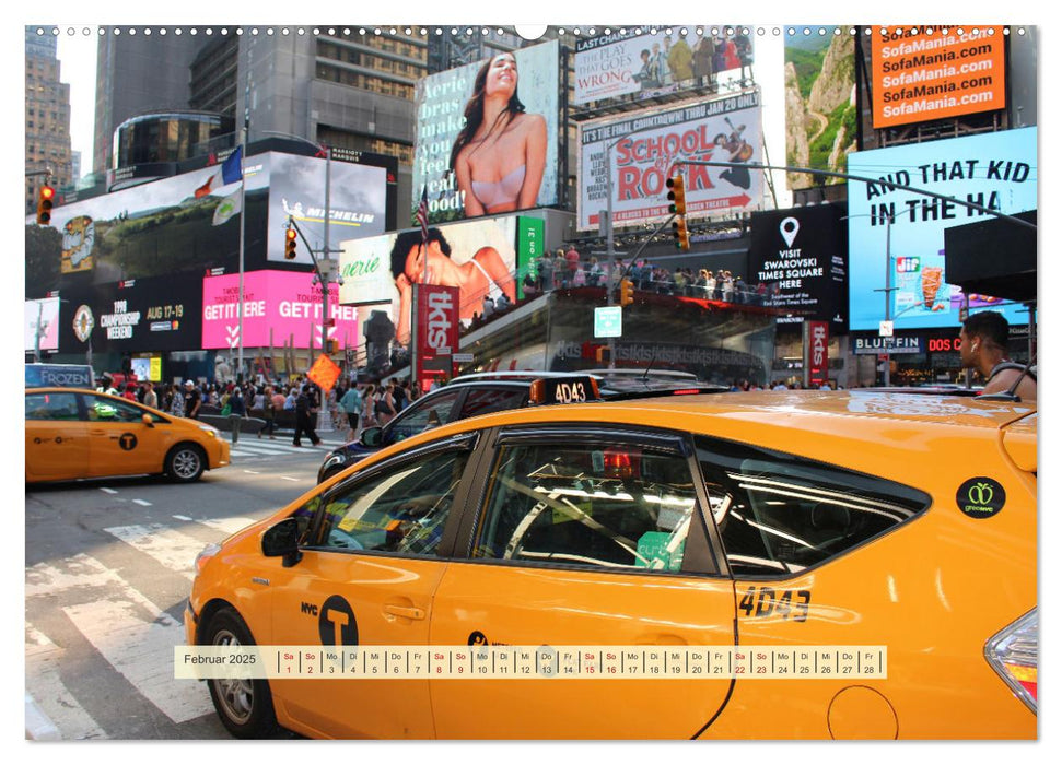 Streets of New York - Zu Fuß durch die Metropole der Superlative (CALVENDO Premium Wandkalender 2025)