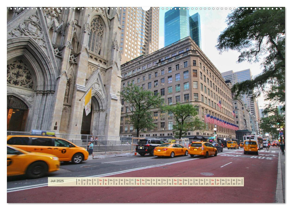 Streets of New York - Zu Fuß durch die Metropole der Superlative (CALVENDO Premium Wandkalender 2025)