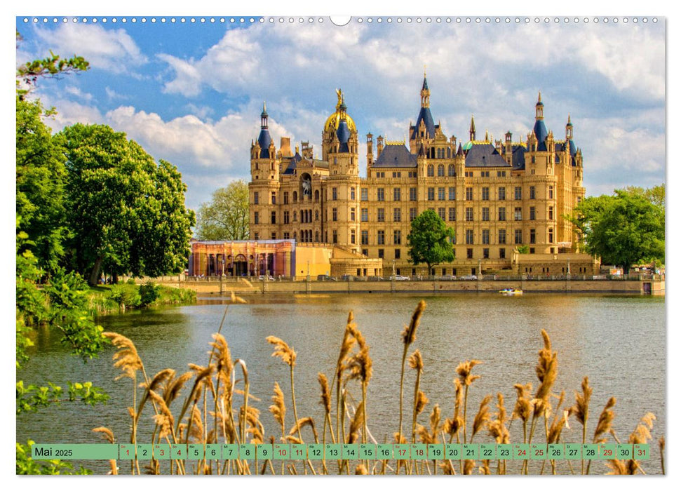 Residenzstadt Schwerin - Impressionen aus Mecklenburg-Vorpommern (CALVENDO Premium Wandkalender 2025)