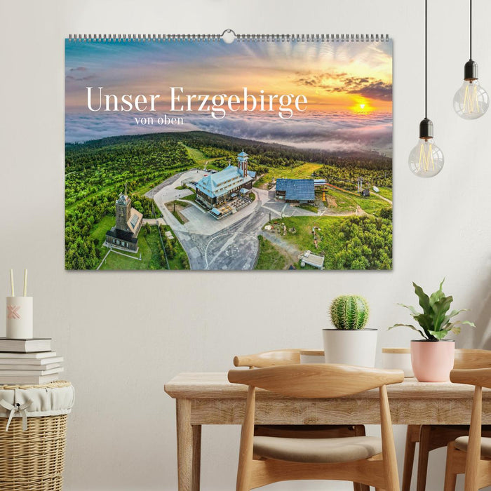 Unser Erzgebirge von oben (CALVENDO Wandkalender 2025)