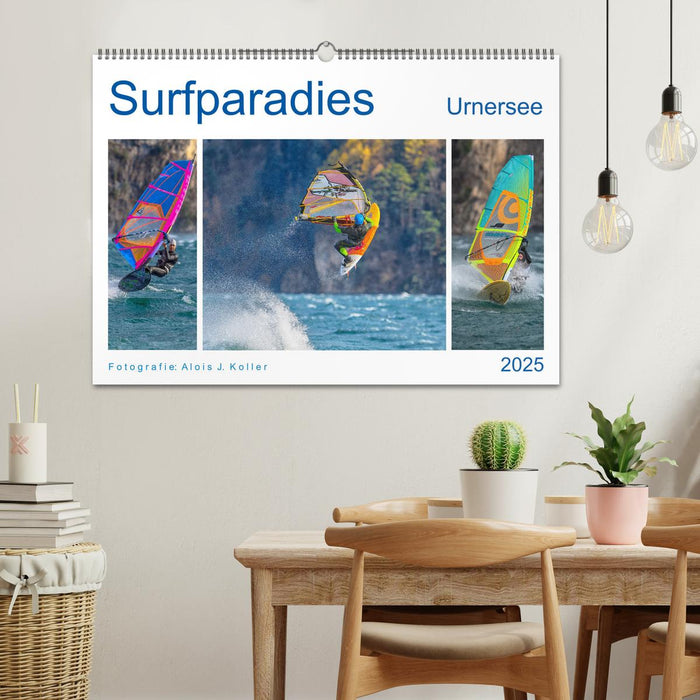 Surfparadies Urnersee (CALVENDO Wandkalender 2025)