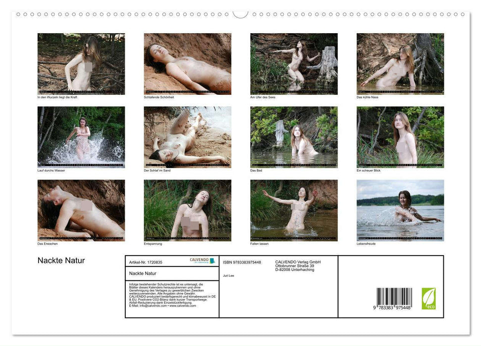 Nackte Natur (CALVENDO Premium Wandkalender 2025)