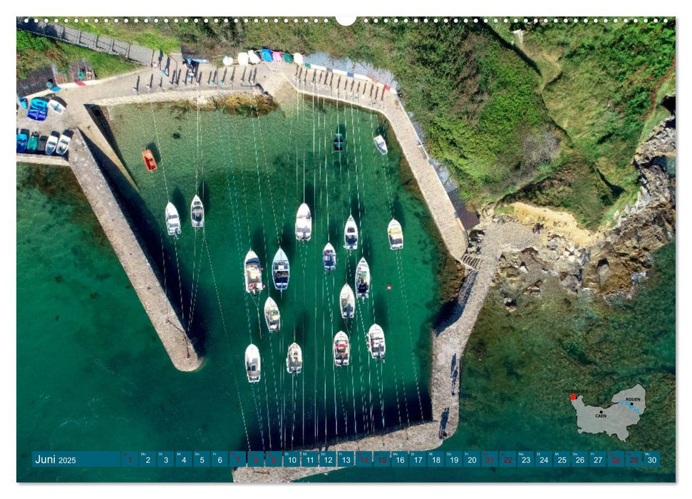 Die Küsten der Normandie vom Mont Saint-Michel bis Étretat (CALVENDO Wandkalender 2025)