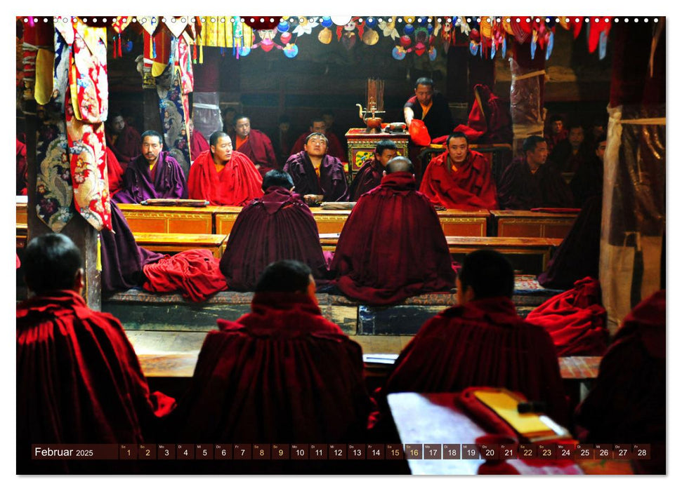 Tibet bewegt (CALVENDO Premium Wandkalender 2025)