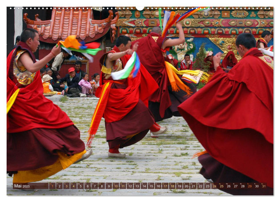 Tibet bewegt (CALVENDO Premium Wandkalender 2025)