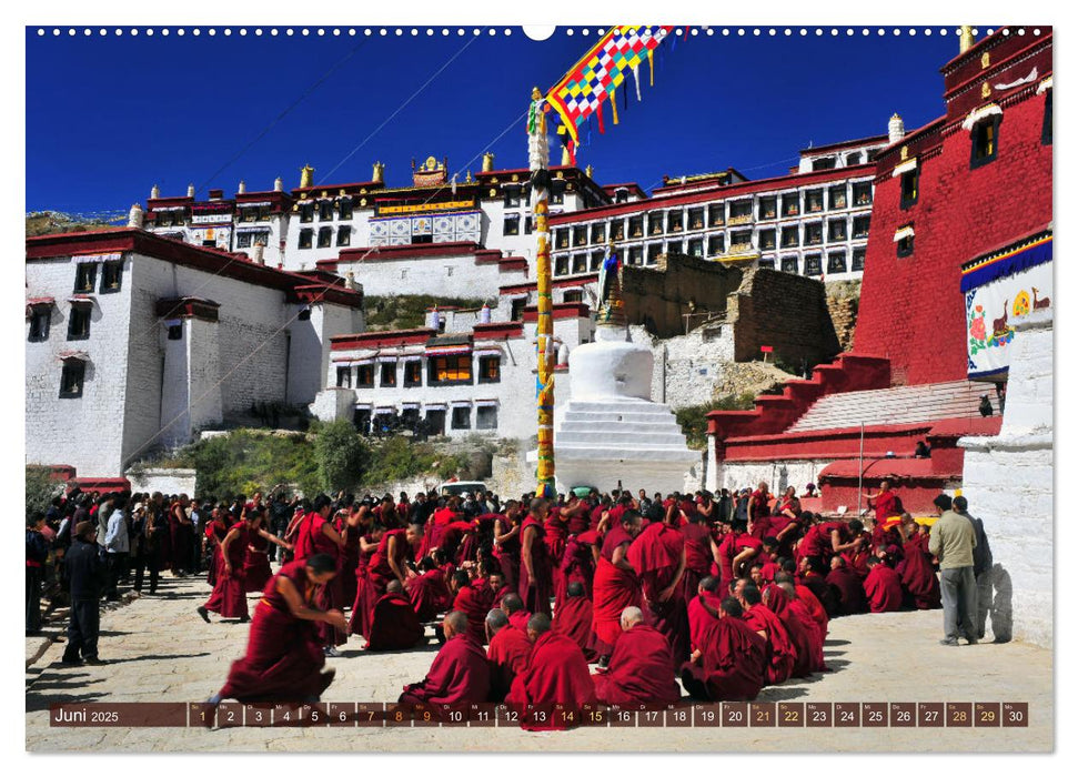 Tibet bewegt (CALVENDO Premium Wandkalender 2025)