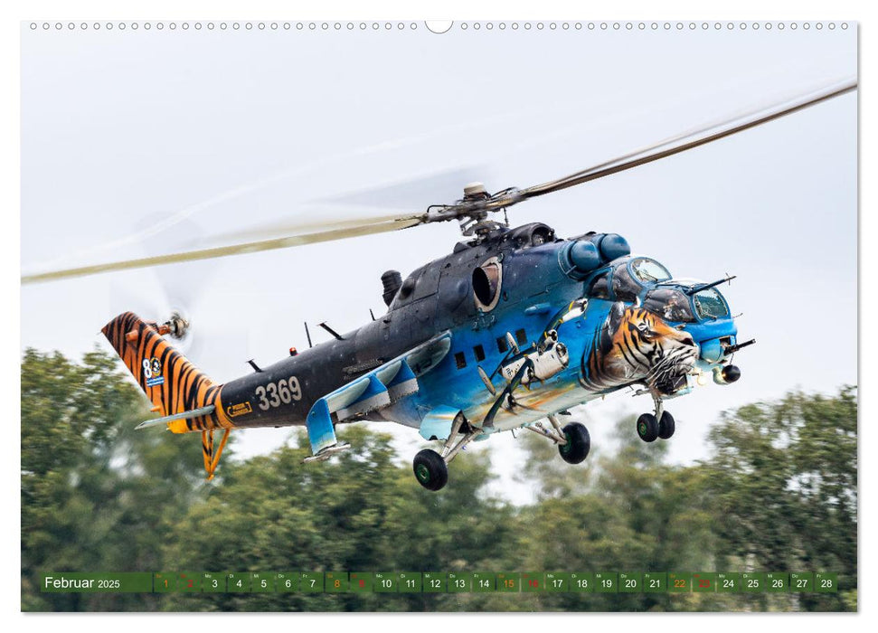 Helikopter in Aktion (CALVENDO Premium Wandkalender 2025)