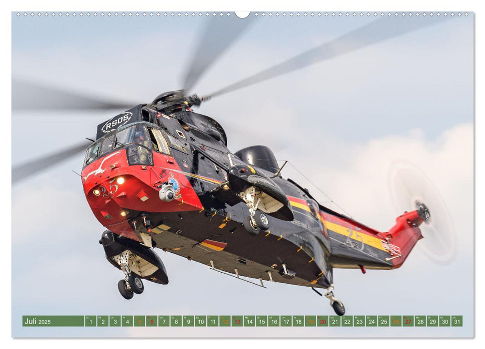 Helikopter in Aktion (CALVENDO Premium Wandkalender 2025)