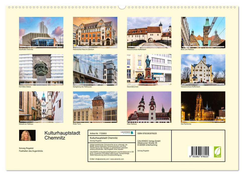 Kulturhauptstadt Chemnitz (CALVENDO Premium Wandkalender 2025)