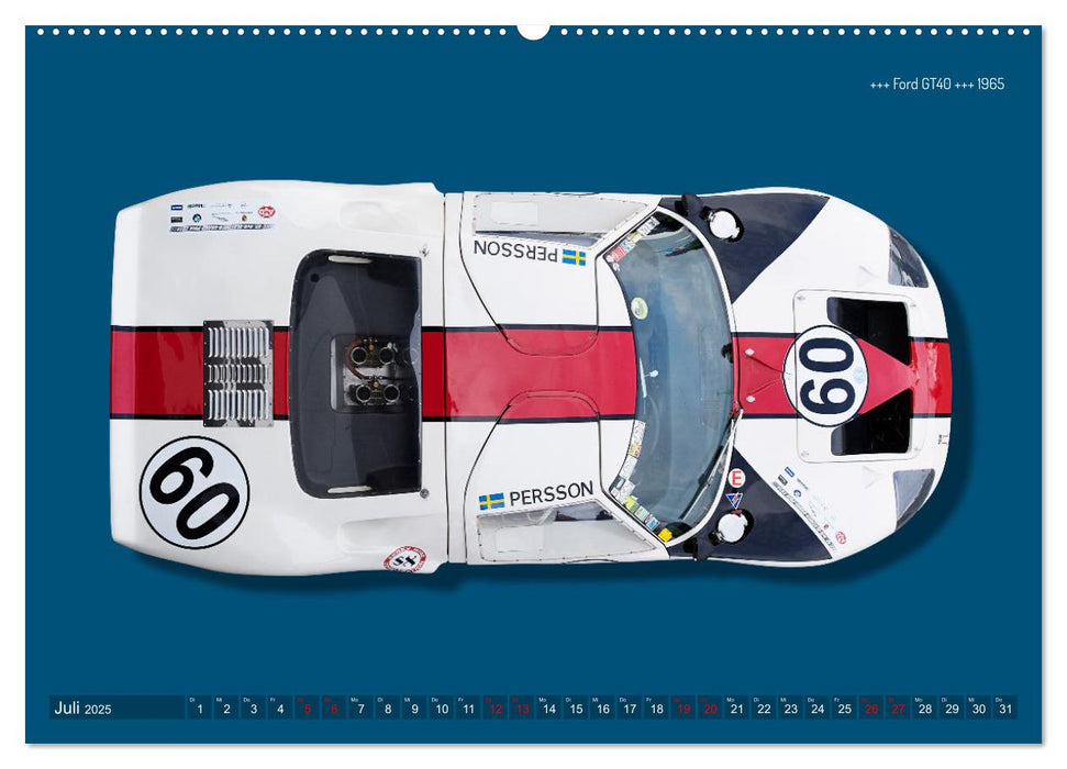 Legenden des Rennsports Historic Sports Cars 1960-1975 (CALVENDO Premium Wandkalender 2025)