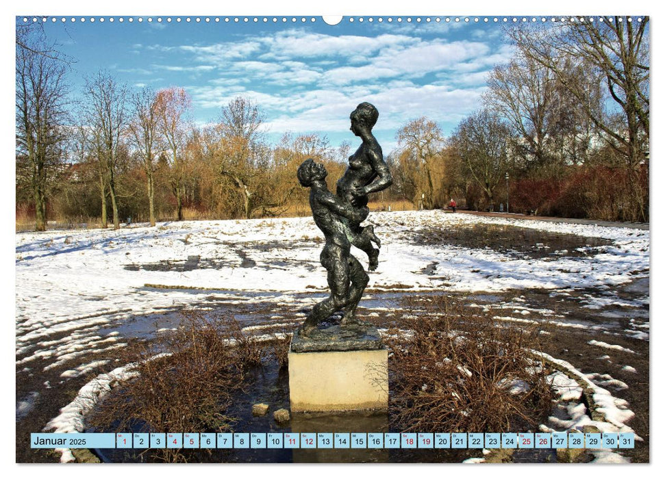 Impressionen aus dem Bürgerpark der Hansestadt Wismar (CALVENDO Premium Wandkalender 2025)