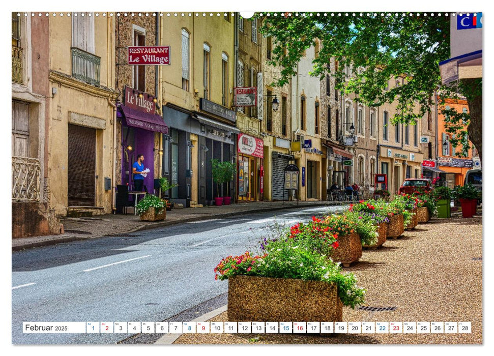 Saint - Chinian - Traditionelles Weindorf im Süden Frankreichs (CALVENDO Premium Wandkalender 2025)