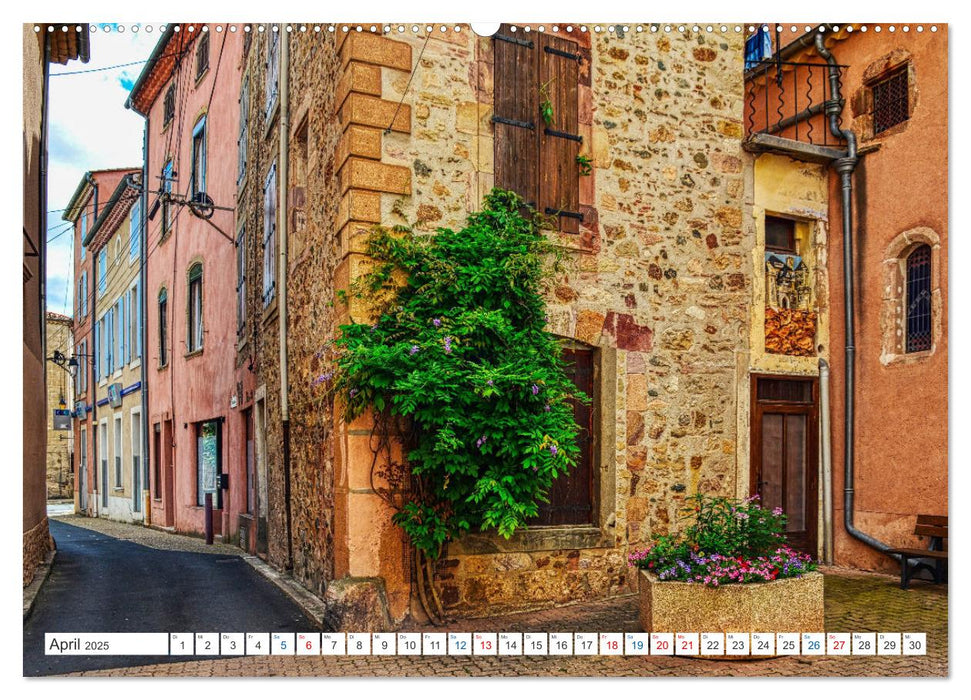 Saint - Chinian - Traditionelles Weindorf im Süden Frankreichs (CALVENDO Premium Wandkalender 2025)