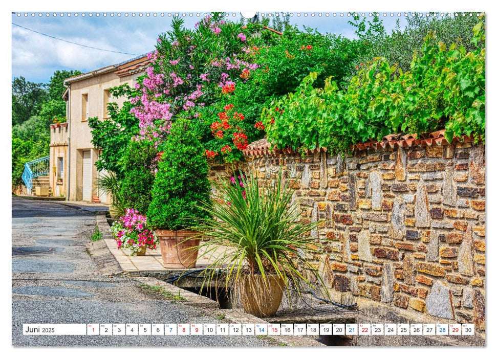 Saint - Chinian - Traditionelles Weindorf im Süden Frankreichs (CALVENDO Premium Wandkalender 2025)