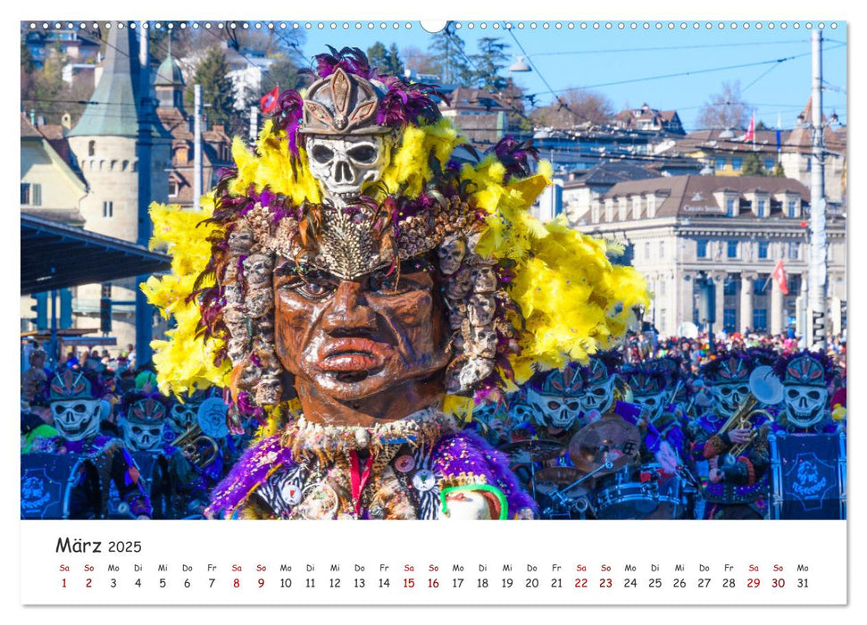 Lozärner Fasnacht (CALVENDO Premium Wandkalender 2025)