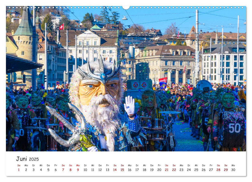 Lozärner Fasnacht (CALVENDO Premium Wandkalender 2025)