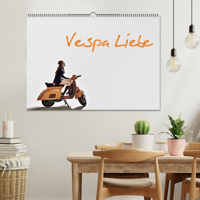 Vespa Liebe (CALVENDO Wandkalender 2025)