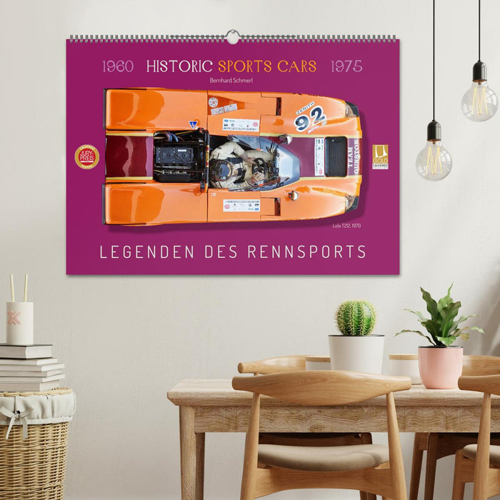 Legenden des Rennsports Historic Sports Cars 1960-1975 (CALVENDO Wandkalender 2025)