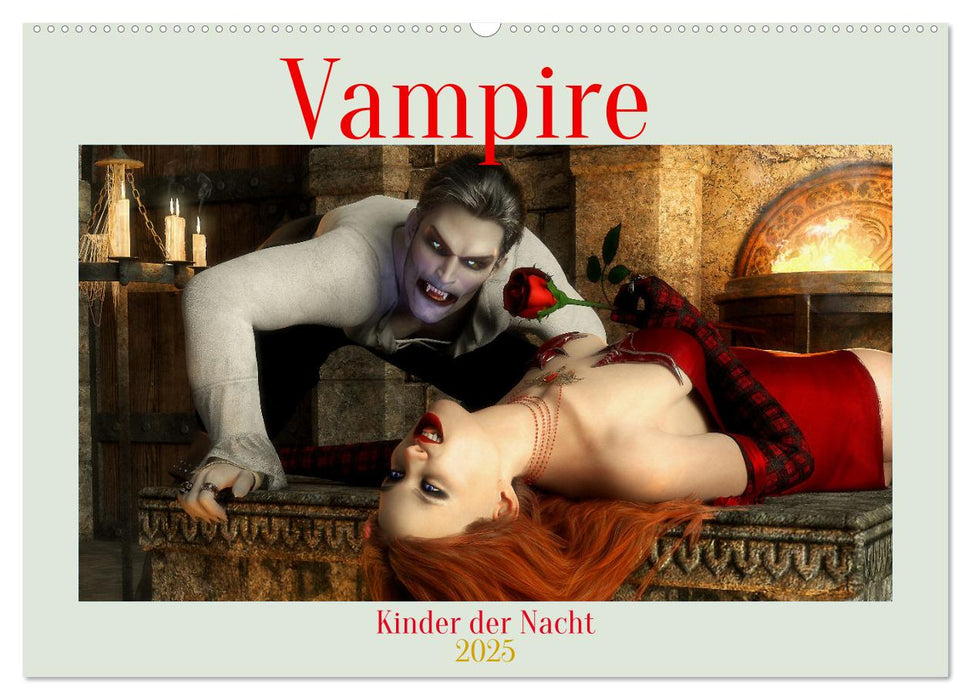 Vampire - Kinder der Nacht (CALVENDO Wandkalender 2025)