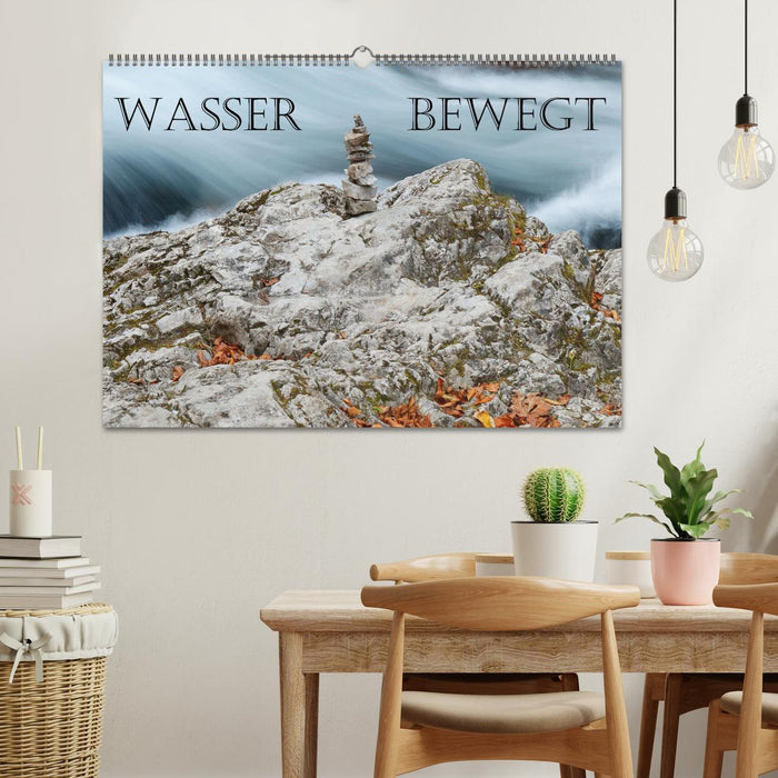 Wasser bewegt - Wasserfälle und Stromschnellen (CALVENDO Wandkalender 2025)