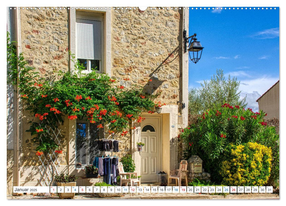 Saint - Chinian - Traditionelles Weindorf im Süden Frankreichs (CALVENDO Wandkalender 2025)