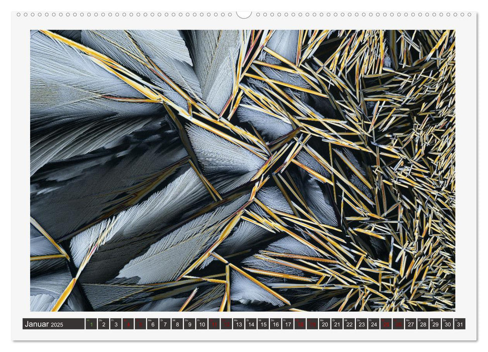 Farbenfrohe Mikrokristalle (CALVENDO Premium Wandkalender 2025)