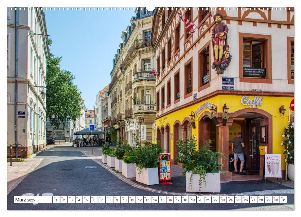 Mulhouse - Das südliche Tor der elsässischen Weinstraße (CALVENDO Wandkalender 2025)