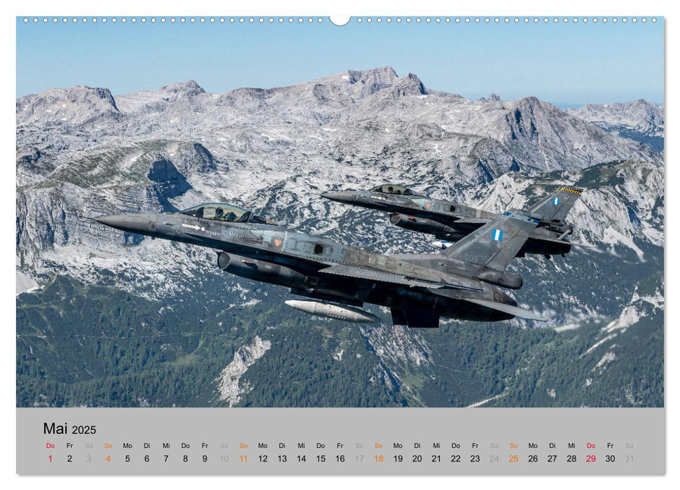 Kampfjet F-16 The Fighting Falcon (CALVENDO Premium Wandkalender 2025)