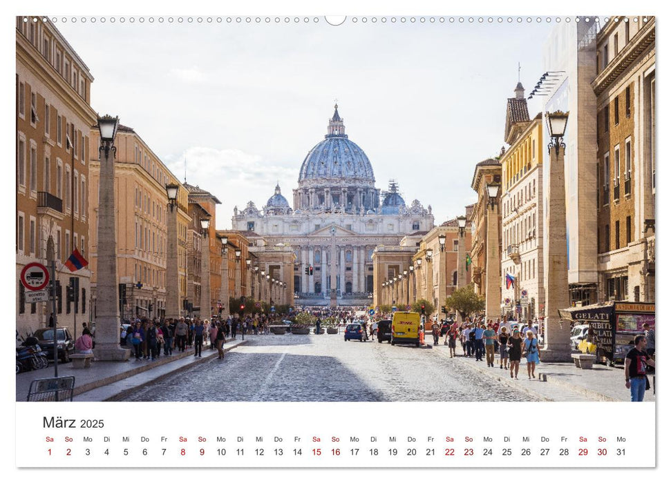 Rom - Die wunderschöne Hauptstadt Italiens. (CALVENDO Premium Wandkalender 2025)