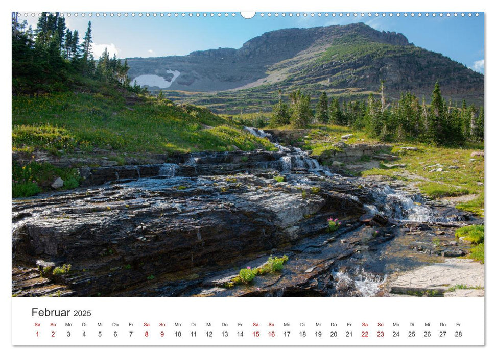 Glacier Nationalpark - Eine Reise in den bezaubernden Nationalpark. (CALVENDO Premium Wandkalender 2025)