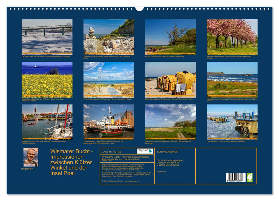 Wismarer Bucht - Impressionen zwischen Klützer Winkel und der Insel Poel (CALVENDO Wandkalender 2025)