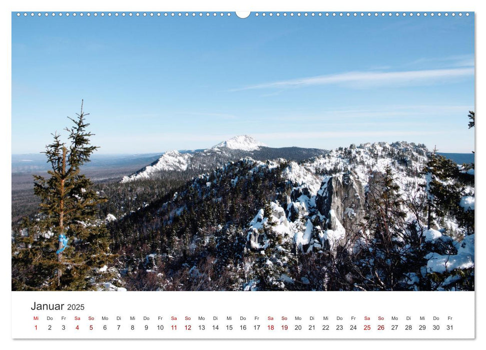 Uralgebirge - Das wunderschöne Gebirge zwischen Asien und Europa. (CALVENDO Premium Wandkalender 2025)