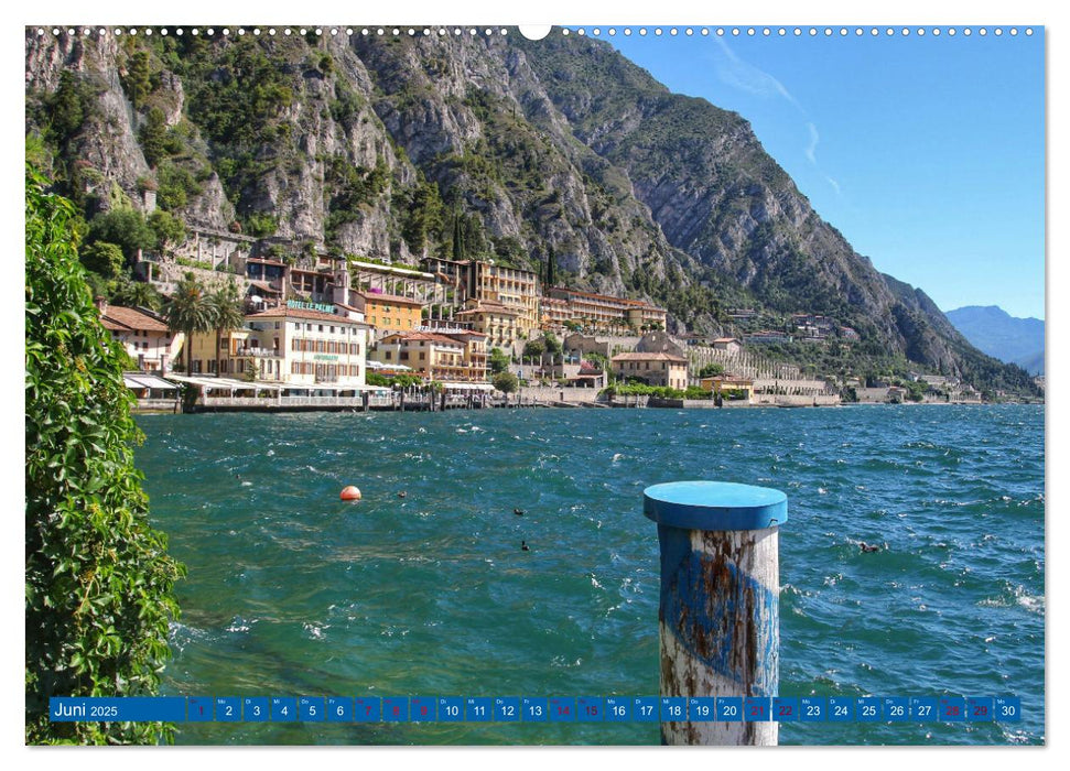 Gardasee bei Limone (CALVENDO Premium Wandkalender 2025)