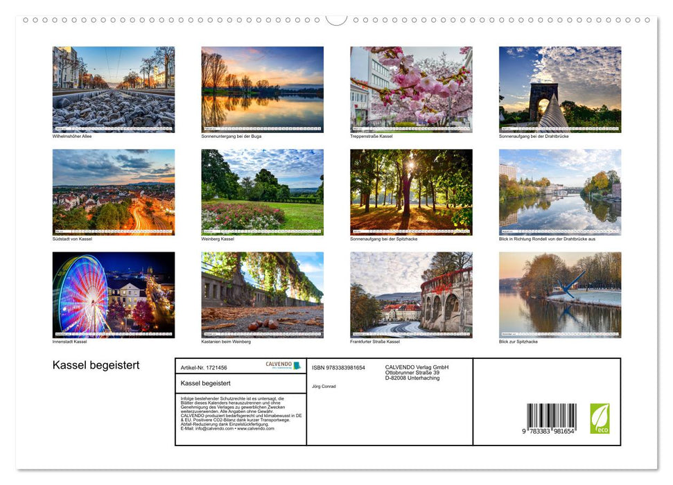 Kassel begeistert (CALVENDO Premium Wandkalender 2025)