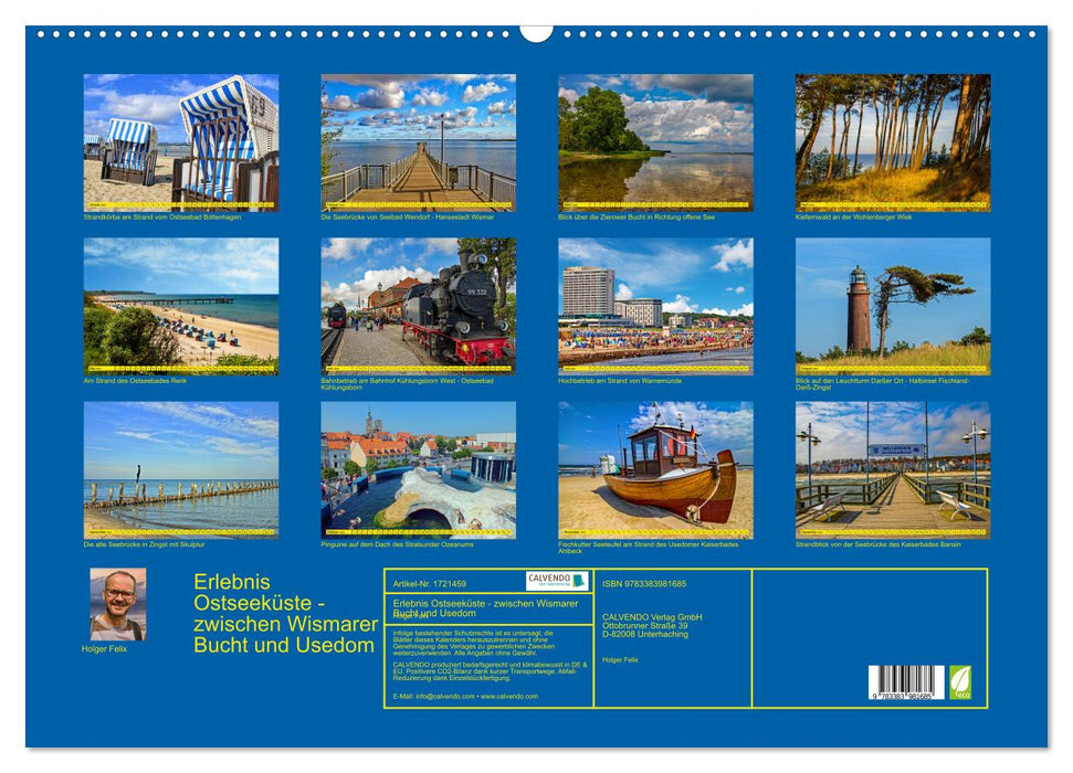 Erlebnis Ostseeküste - zwischen Wismarer Bucht und Usedom (CALVENDO Wandkalender 2025)