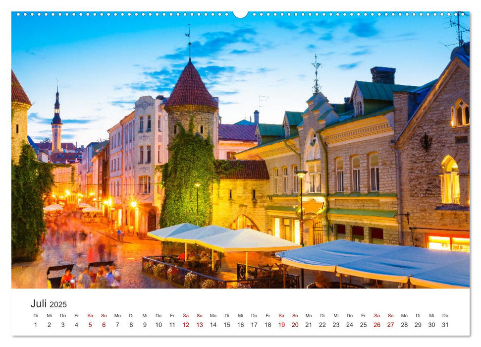 Tallinn - Eine Reise in die Hauptstadt Estlands. (CALVENDO Premium Wandkalender 2025)