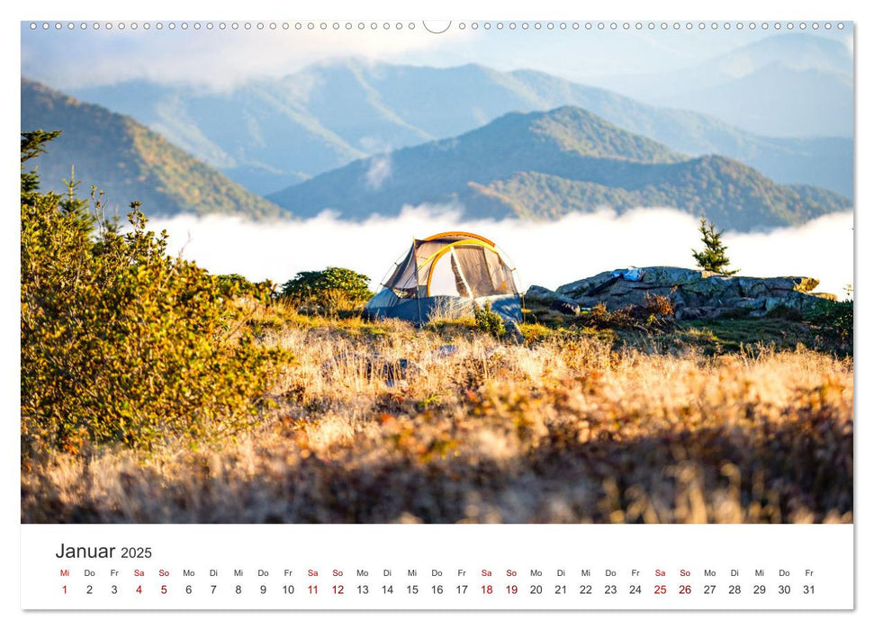 Camping - Raus in die Natur. (CALVENDO Premium Wandkalender 2025)