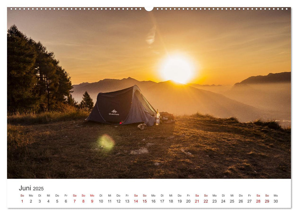 Camping - Raus in die Natur. (CALVENDO Premium Wandkalender 2025)