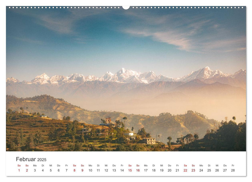 Nepal - Eine bezaubernde Reise nach Asien. (CALVENDO Premium Wandkalender 2025)