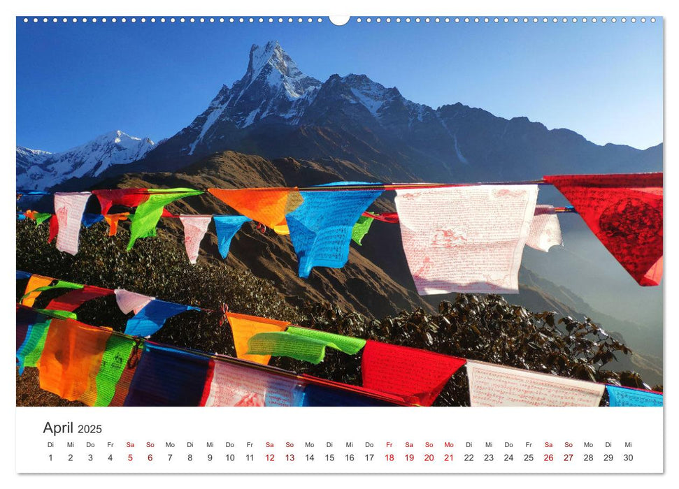 Nepal - Eine bezaubernde Reise nach Asien. (CALVENDO Premium Wandkalender 2025)