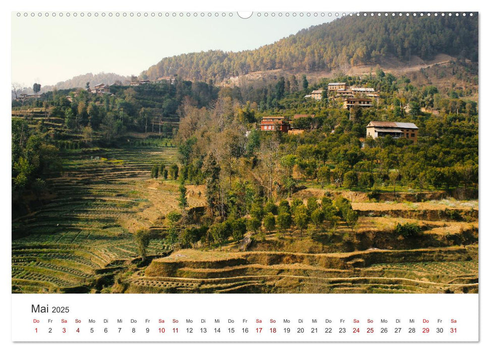 Nepal - Eine bezaubernde Reise nach Asien. (CALVENDO Premium Wandkalender 2025)