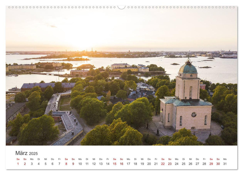 Helsinki - Eine wunderschöne Reise in die finnische Hauptstadt. (CALVENDO Premium Wandkalender 2025)