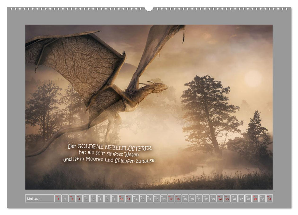 Wo die wilden Drachen wohnen (CALVENDO Premium Wandkalender 2025)