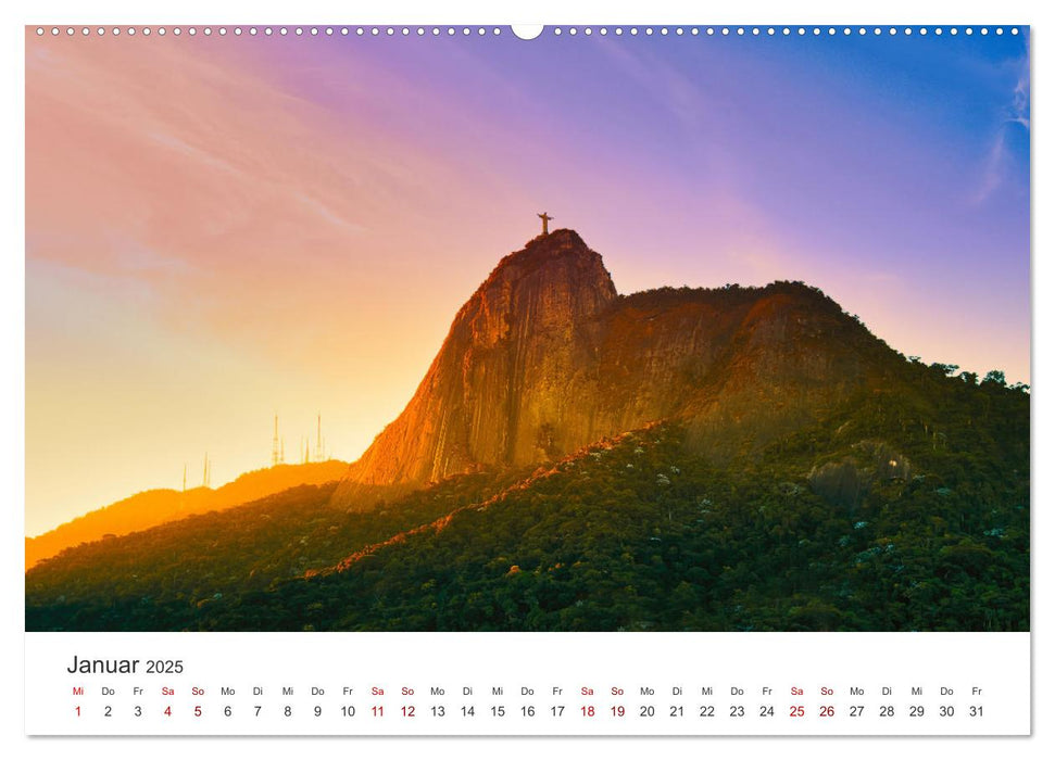 Rio de Janeiro - Am Fuße des Corcovados. (CALVENDO Premium Wandkalender 2025)