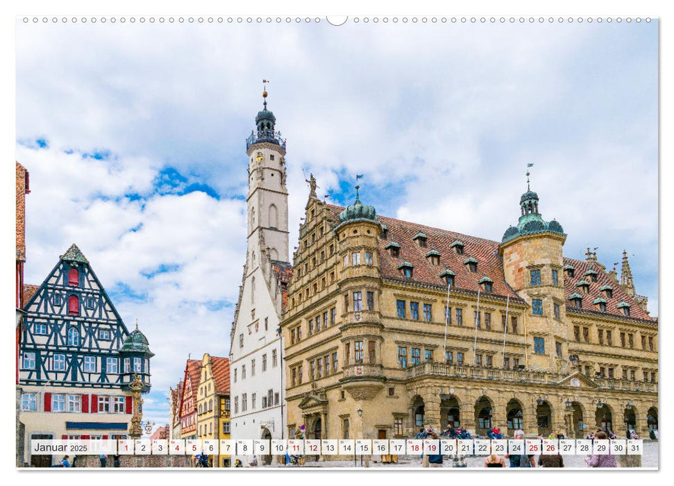 Ein Spaziergang durch Rothenburg ob der Tauber (CALVENDO Premium Wandkalender 2025)